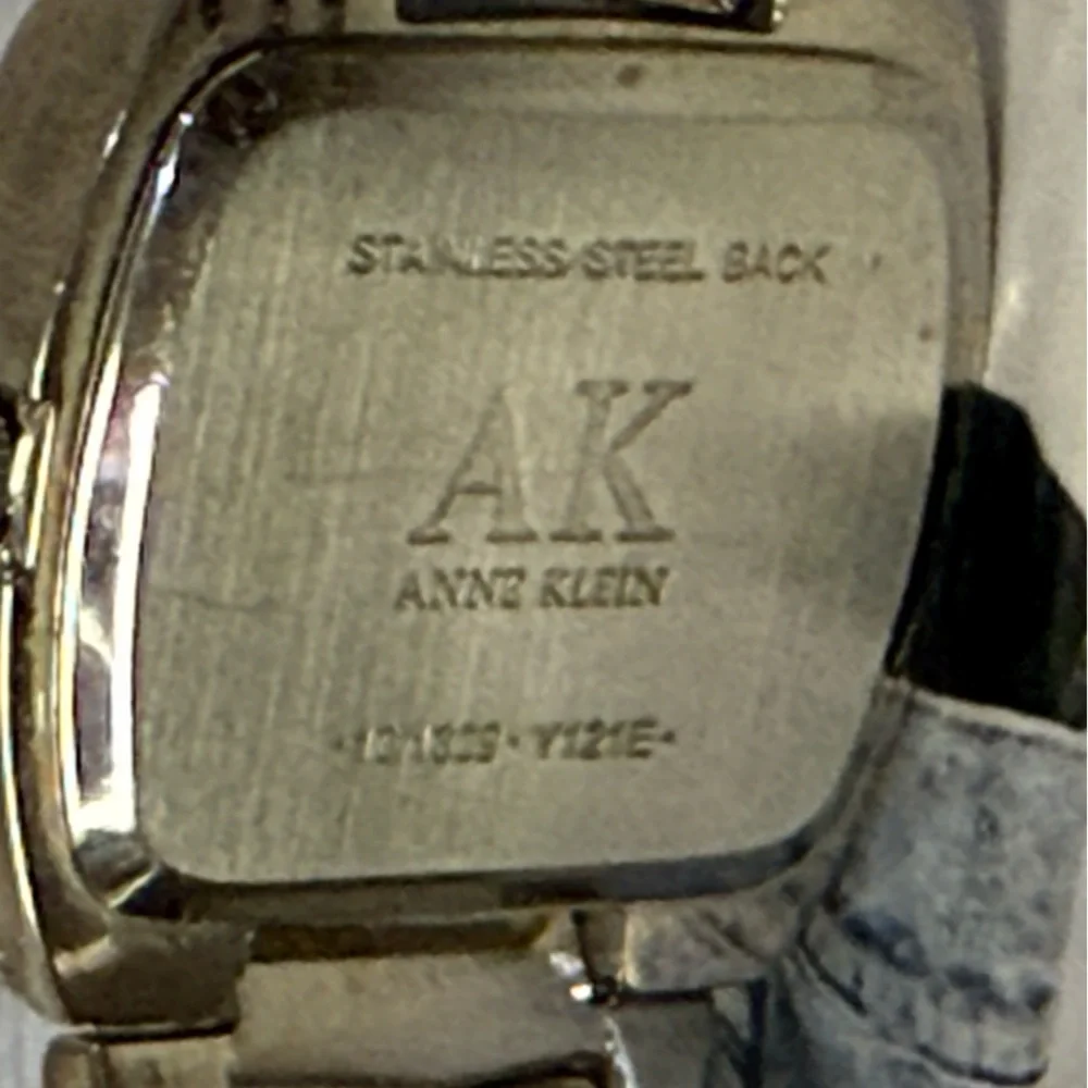 ANNE KLEIN Silver Stainless Steel Watch / Black Face dial